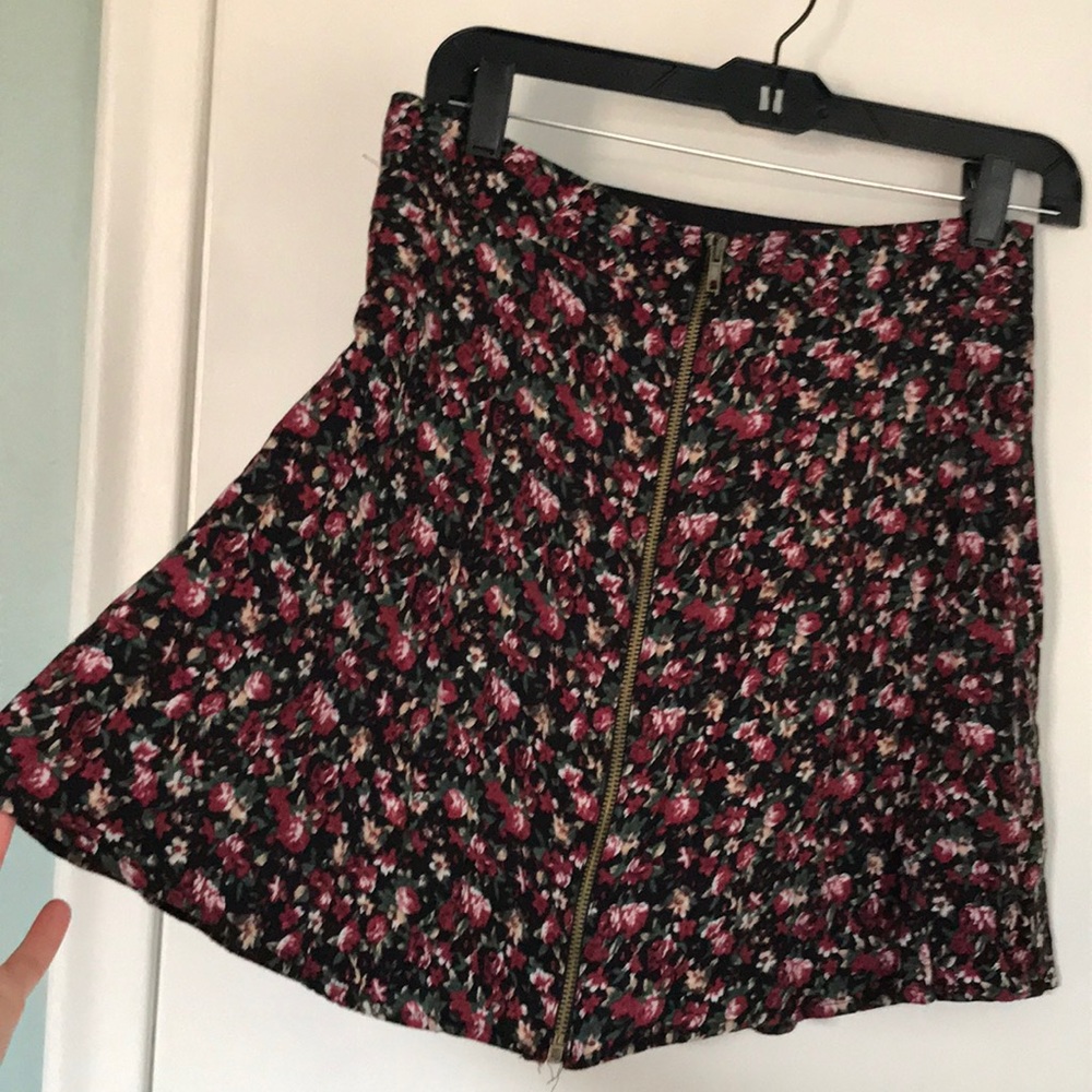 Pins and needles floral skirt